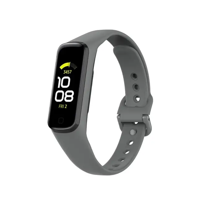 Silicone Sport Band Strap For Samsung Galaxy Fit 2 SM-R220 Watch Bracelet Replacement Watchband Correa For Samsung Galaxy Fit2 Gray
