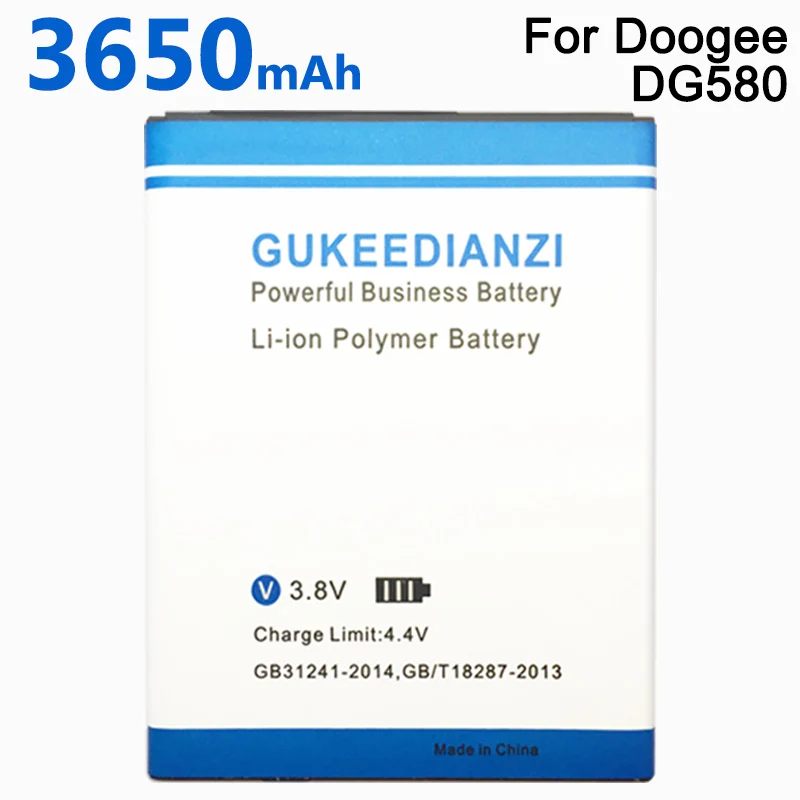GUKEEDIANZI 3650 мАч B-DG580 сменная батарея Для DOOGEE DG580 литий-полимерная аккумуляторная батарея