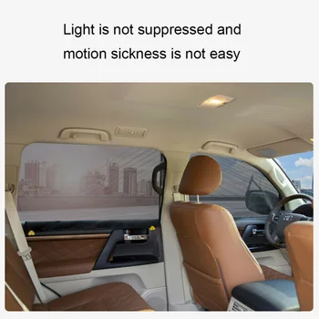 

Black Sunshade Curtain Visor Mesh UV Protection Mesh Fabric Magnetic Auto