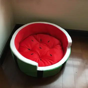 

Cute Watermelon Modeling Kennel Pet Nest for Small Dogs Teddy Poodle Cats