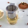 Double Handles Tea Infuser with Lid Stainless Steel Fine Mesh Coffee Filter Teapot Cup Hanging Loose Leaf Tea Strainer ► Photo 2/6