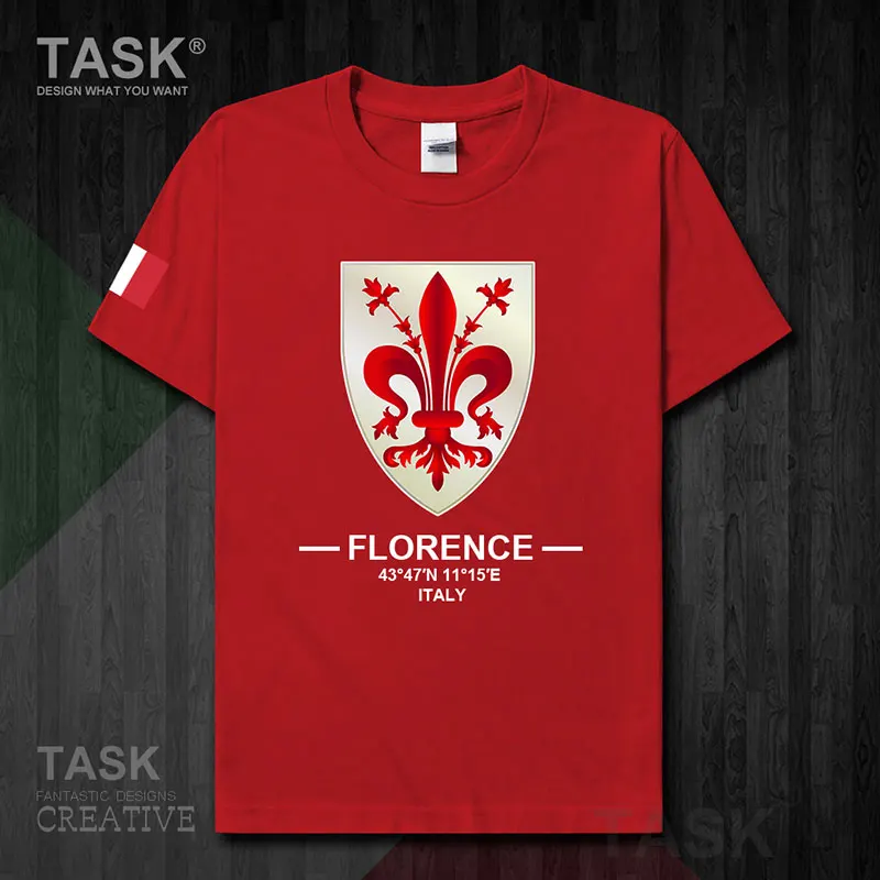 Firenze Флоренция столица Тосканы в Италии европейская сувенирная Мужская футболка
