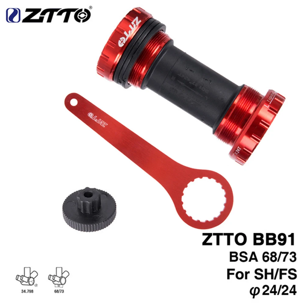 ZTTO BB91 Комплект нижнего кронштейна для велосипеда герметичная подшипниковая нить