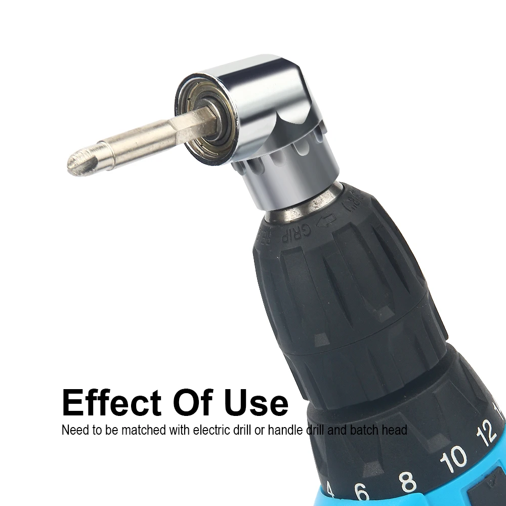 JelBo 105 Degrees Right Angle Adapter Drill Bits with 1/4