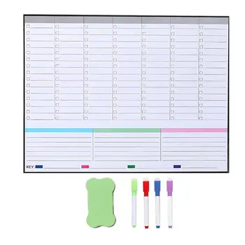 

1 Set of Refrigerator Menu Board Thickened Magnet Calendar Fridge Calendar