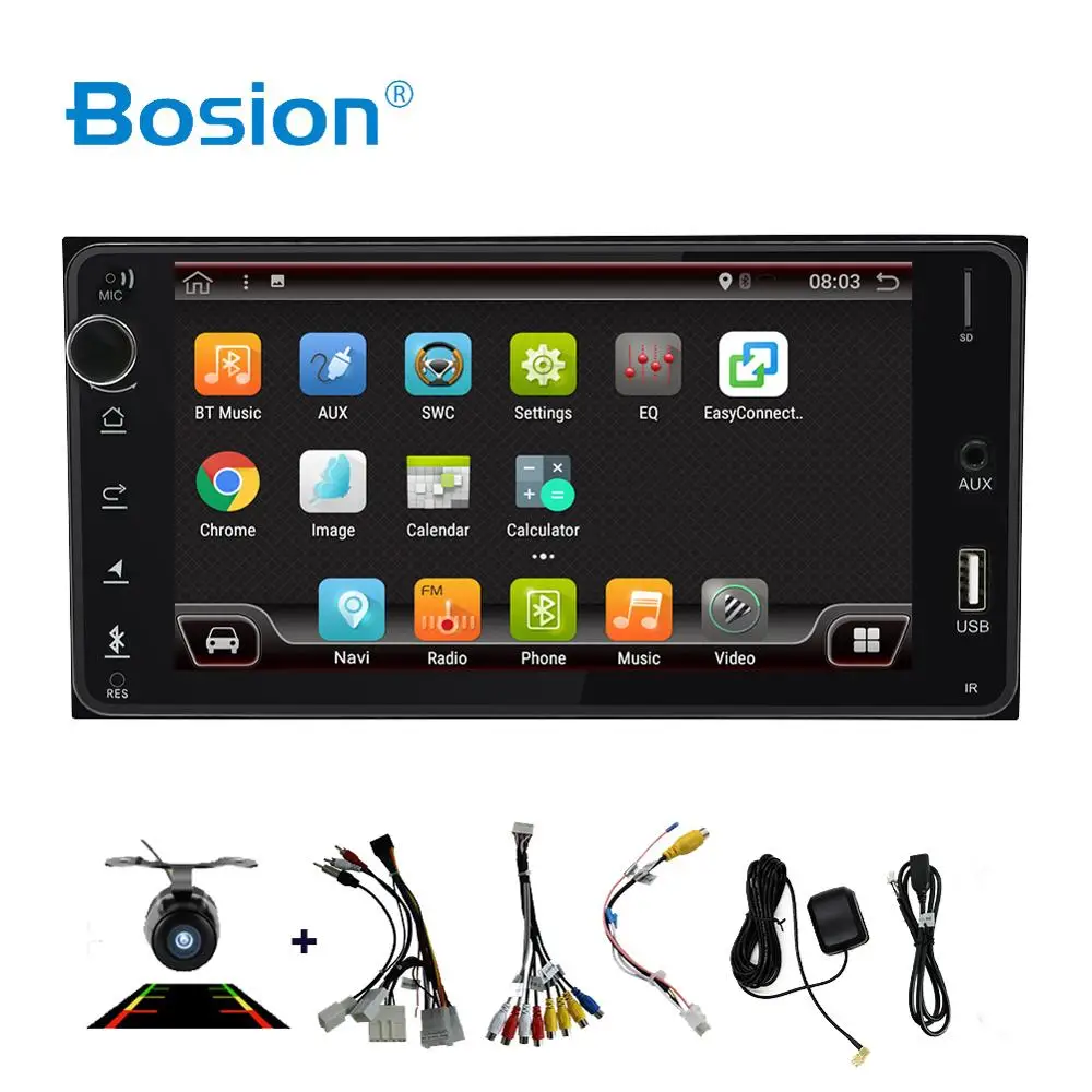 Bosion 2DIn автомобильный мультимедийный плеер Raido android 10 для toyata vios crown camry hiace previa corolla