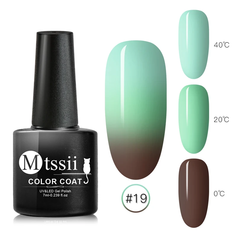 Mtssii, Термальный ультра-тонкий блеск, 3 цвета, Гель-лак для ногтей, цветовая температура, гель для изменения цвета, отмачиваемый УФ-гель для ногтей, искусство - Цвет: DH480