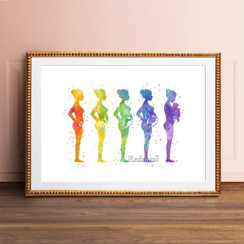 Pregnancy Fetus Development Abstract Art 2