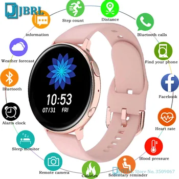 

Fashion Smart Watch Men Full Touch Round Smartwatch Fitness Tracker Blood Pressure Fitness Tracker Smart Clock Women Smartwatch