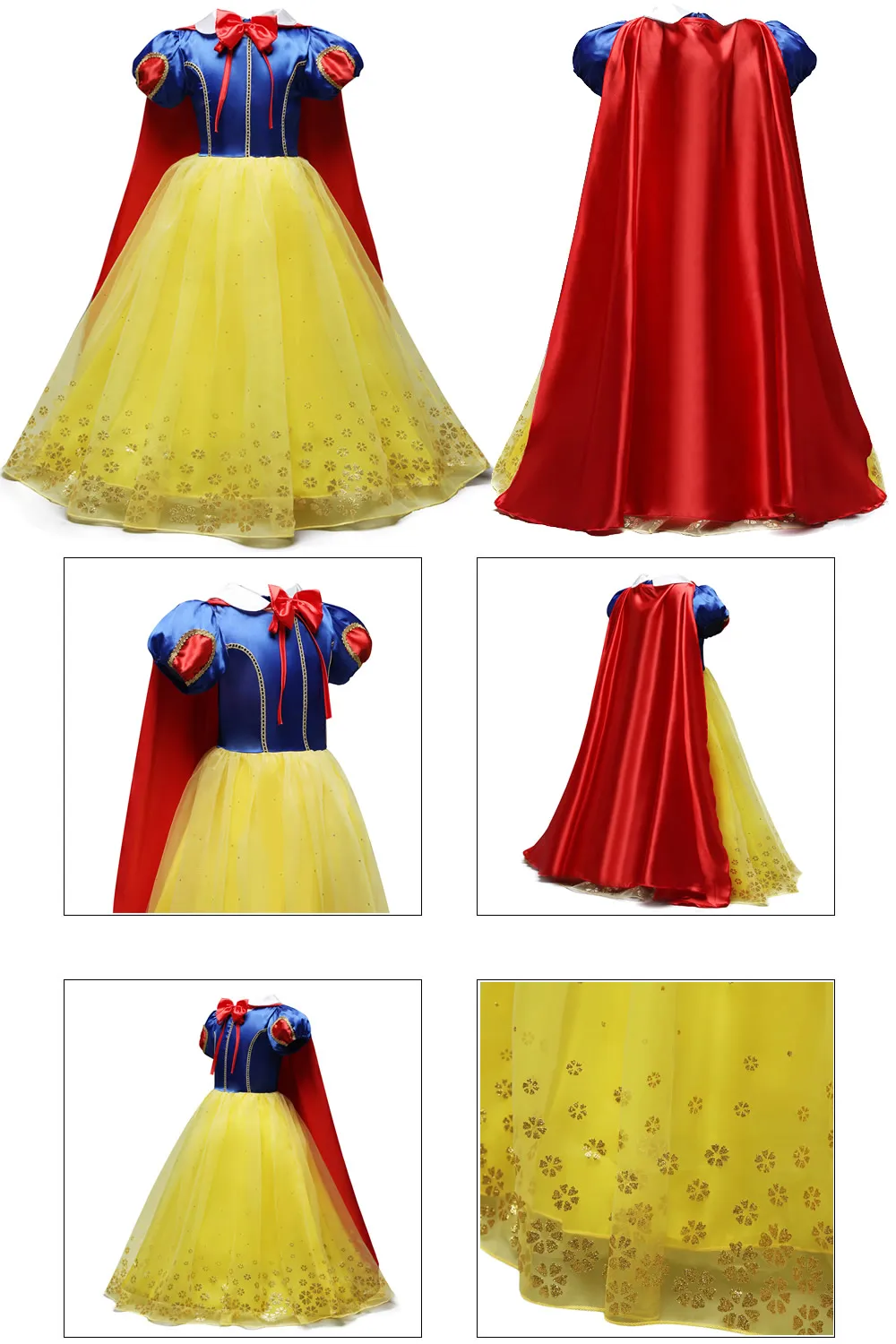 Платье Белоснежки; детское платье принцессы; вечерние костюмы для костюмированной вечеринки; нарядная одежда Белоснежки и Егеря для малышей; рождественские наряды
