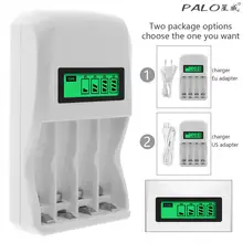 

PALO 4 Slots LCD Display Intelligent Quick Battery Charger for AA / AAA / Ni Cd NiMh Rechargeable Batteries Support Mixed Charge
