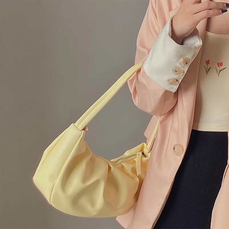 Женская сумка со складками дизайнерская женская на плечо 2020 элегантные