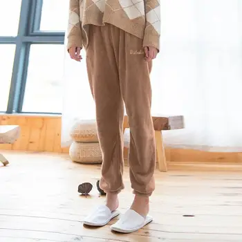 

New Women's Winter Soft Plush Lounge Flannel Pajama Sleep Bottoms pijama invierno mujer pantalones de pijama mujer invierno J26