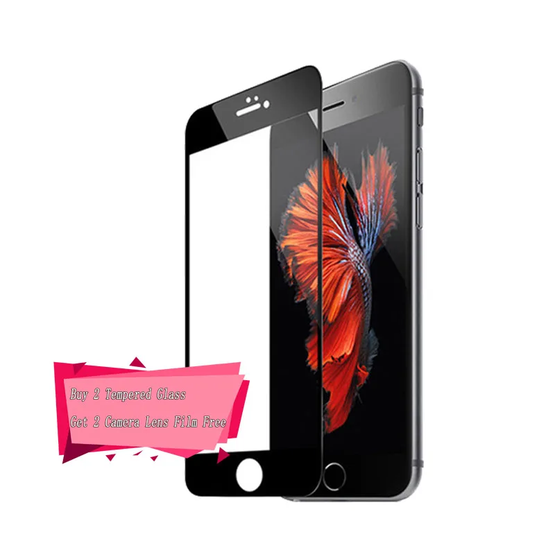 2 шт стекло для iPhone SE 2020 защита экрана телефона полное клеевое Покрытие