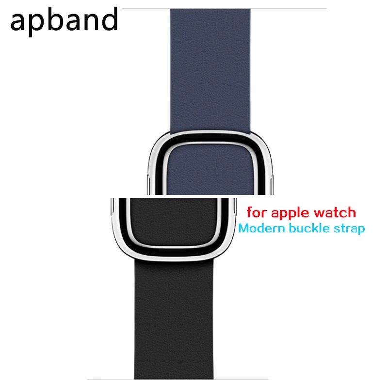 Пояса из натуральной кожи ремешок для мм Apple Watch 4 группа 44 мм 40 Корреа мм 42 38 мм iwatch 3 2 1 Современная Пряжка браслет наручный