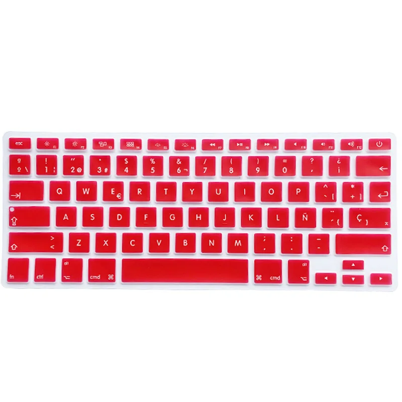 SR Силиконовая накладка на клавиатуру с испанским языком для Macbook Air Pro 13 15 17 Retina