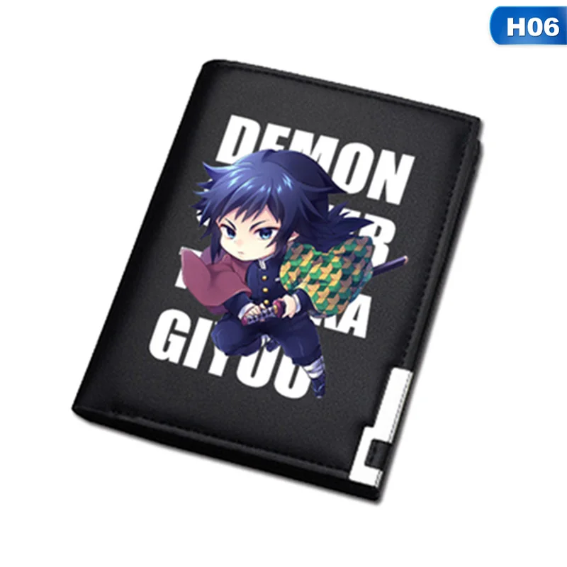 Аниме кошельки Demon Slayer: Kimetsu No Yaiba Kamado Tanjirou кошелек для косплея держатель для карт бумажник на подарок - Цвет: CB1210H06