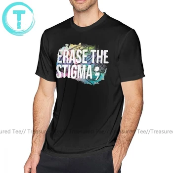 

Psychology T Shirt Erase The Stigma T-Shirt Mens Fashion Tee Shirt Cotton Plus size Short-Sleeve Cute Print Tshirt