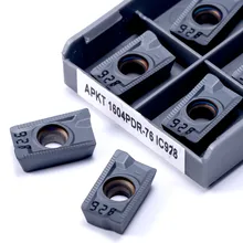 Alta qualidade apkt 1604 PDR 76 ic928 carboneto de inserção ferramenta cnc apkt 1604 original moagem externa ferramenta de torneamento 10 pçs +