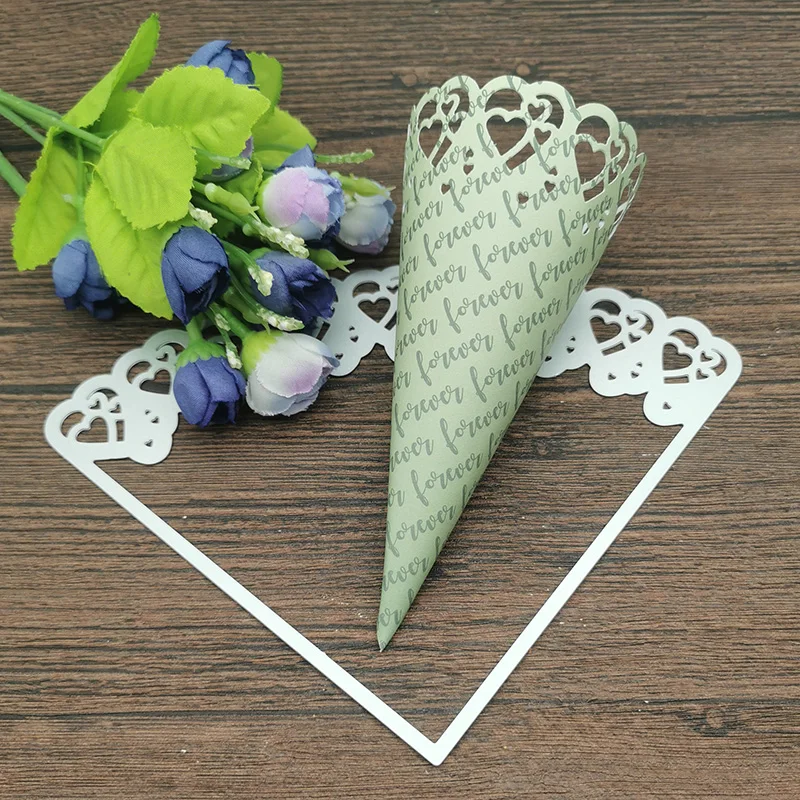 Love Flower Tube Wedding Metal Cutting Dies Stencils For DIY Scrapbooking Decorative Embossing Handcraft Die Cutting Template