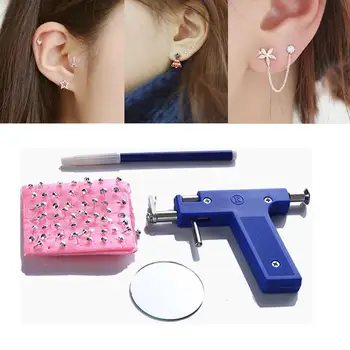 

Professional Piercing Gun Tools Kit Ear Stud Ear Nose Navel Body Piercing Gun Set No Pain Safe Sterile Machine Beauty Tool Set