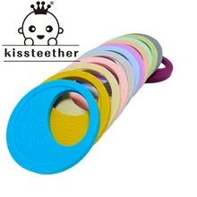 Kissteether – anneau de dentition en Silicone, qualité alimentaire, DIY, chaîne de sucette, accessoires de dessin animé, bébé, rongeur molaire, Mini anneau de dentition lune 