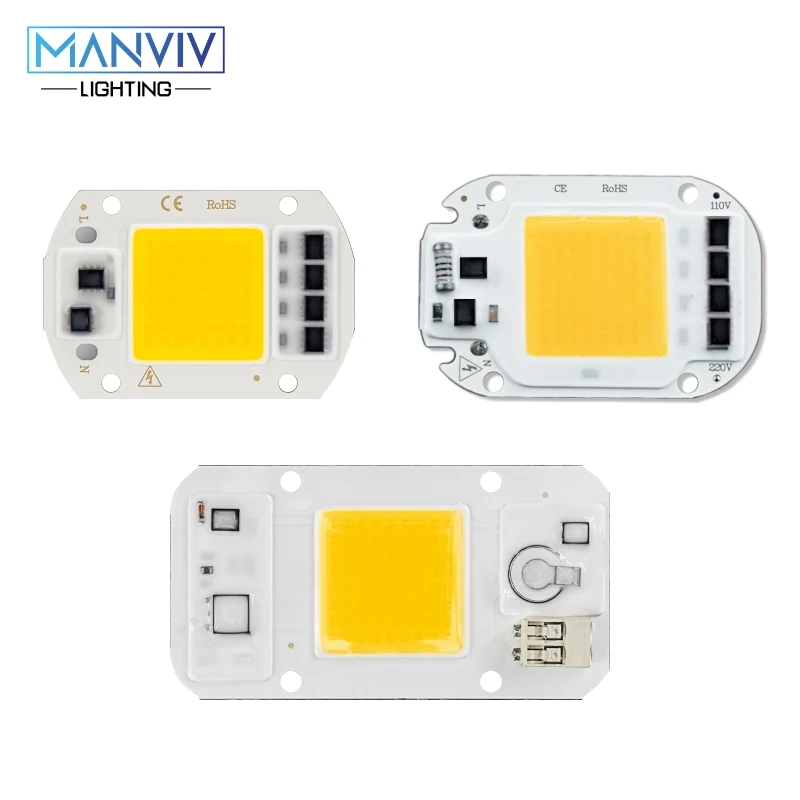 

High Brightness LED Chip Dimmable 220V 50W 30W 20W COB LED Lamp Bulb Not Need Driver LED Light Bead DIY For Spotlight Floodlight