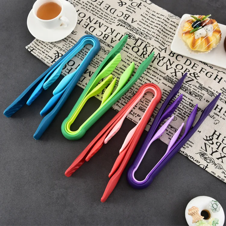 Description Picture 4 of item3Pcs/set Non-Slip Food Tong Food Grade Plastic Bread Tongs Salad Serving Tongs Kitchen Cooking Clip Clamp Bbq Tools Accessories