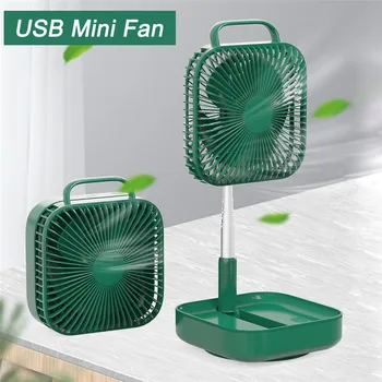 

2020 Folding telescopic USB mini fan rechargeable student portable small electric dormitory bed office desktop Cooling fans