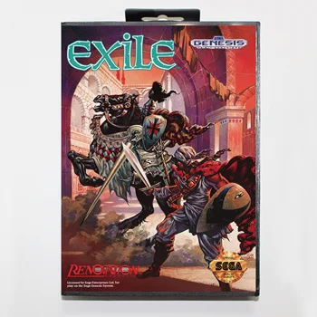 

Exile with Retail Box 16bit MD Game Card For Sega Mega Drive/ Genesis