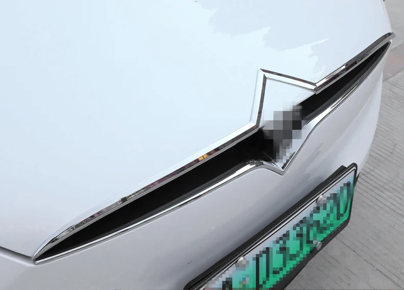 LUCKEASY ABS networ k модификация посылка для Tesla модель X- автомобиля Передняя сетка отделка полосы углеродного волокна