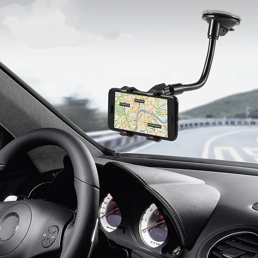 

Phone Car Holder Flexible 360 Degree Rotation Mount Windshield Mobile Phone Stand Car Phone Holder Support GPS For Iphone 11 X