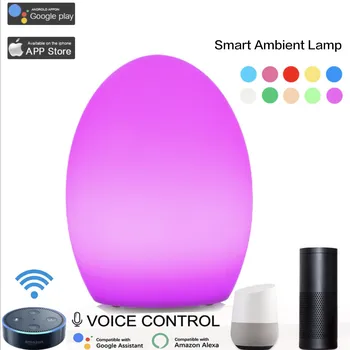 

Wedding CarRGB WiFi Bluetooth Ambient LED Google Home Alexa Voice Control Creative Atmosphere Lamp Christmas Interior Decorative