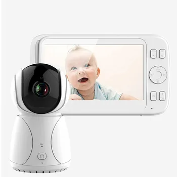 

Wireless 5 inch 2.4G Baby Monitor Temperature Alarm Nanny Security Cameras IR Night Vision Monitoring US Plug