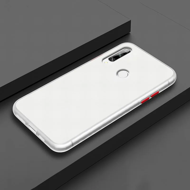 

for Huawei Y5 2018 Y6 Y9 2019 Y7 Prime Colorful Case Matter Scrub PC & Soft Silicone Full Body Protective Cover with DIY Buttons