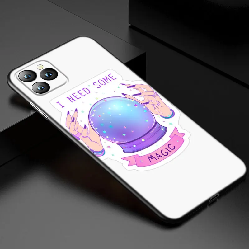 Halloween Magic Crystal Ball Phone Case For Apple iPhone 13 12 Mini 11 Pro XS Max XR X 8 7 6S 6 Plus 5S 5 SE 2020 Black Cover- H52745fadea8b47cc800a8fbd656f9522D