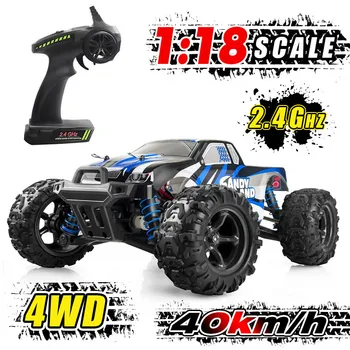 

9300 Remote Control Car 1:18 Scale 2.4Ghz Radio 4WD Fast 30+ MPH RC Terrain Vehicle Electric Off Road Racing Truck
