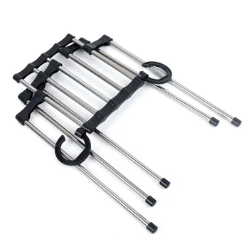 

5 In1 Closet Hook Tie Belt Storage Shelf Scarf Holder Trousers Rack Hanger