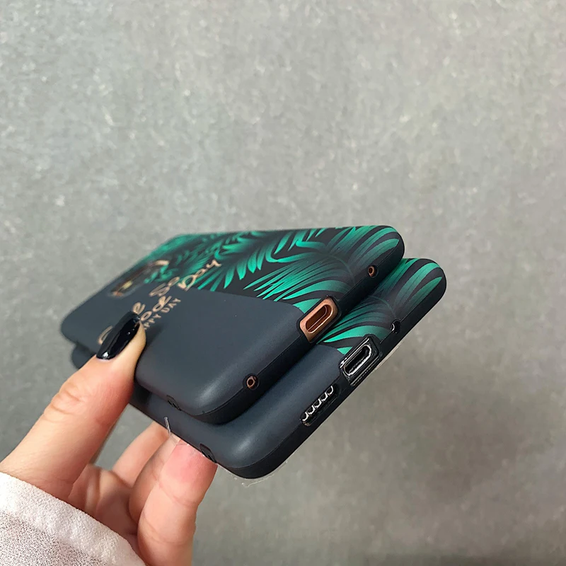 Kowkaka противоударный чехол для телефона huawei p20 p30 Pro mate 20 10p Honor 10 20Pro мягкий IMD банановый лист и цветок фрукты задняя крышка