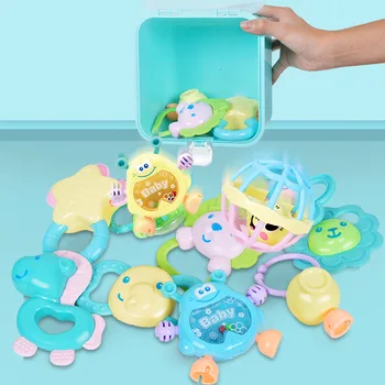 

10PCS/SET Baby Toys Hand Hold Jingle Shaking Bell Lovely Hand Shake Bell Ring Baby Rattles Toy Newborn Baby 0- 12 Months Teether