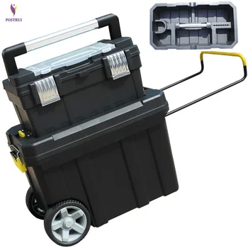 

Multi-functional Trolley Tool Box Household PP Plastic Hardware Toolbox Movable Large Plastic Toolbox Thickened With Wheels