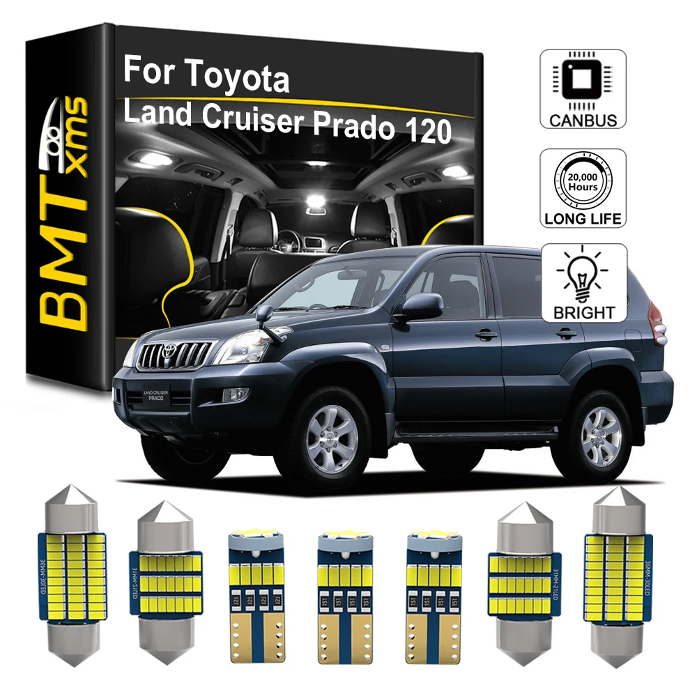 BMTxms 16 шт. Canbus для Toyota Land Cruiser Prado 120 J12 светодиодный внутренний купольный светильник