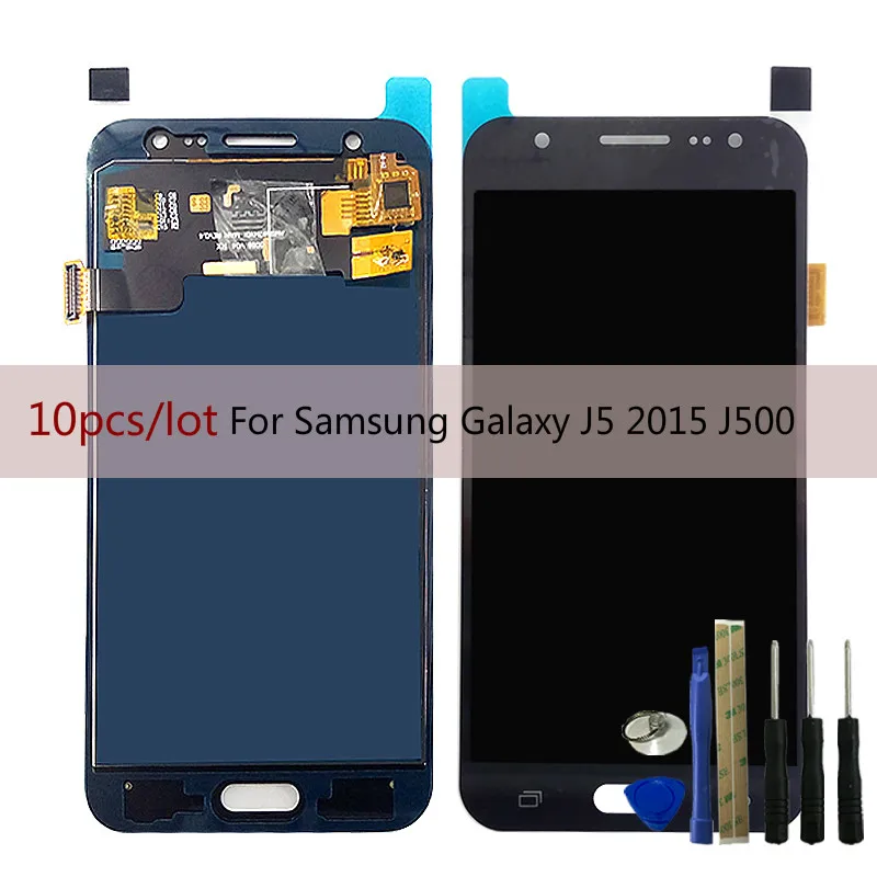 10 шт./лот ЖК-для Samsung Galaxy J5 2015 j500 J500H J500FN J500F J500M ЖК-дисплей сенсорный экран