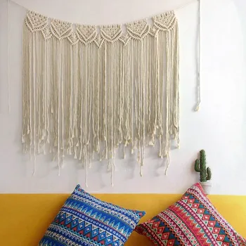 

Macrame Wall Hanging Art Bohemian Hand Made Modern Tapestry Decor For Guest Room Bedroom Living Room Layout