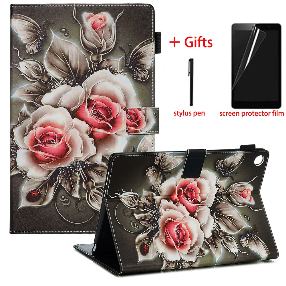 

PU Leather Case Cover For Huawei Mediapad M5 10 Pro Tablet Stand TPU Protective Cover For Huawei M5 10.8 Case + Film + Pen