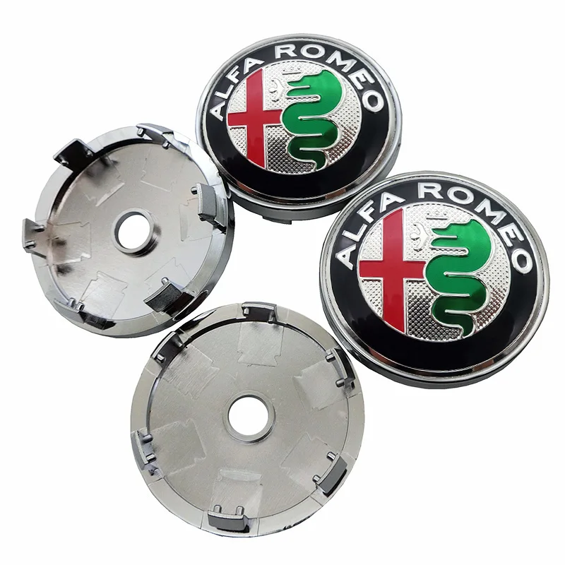 4 шт. колпачки на автомобильные эмблемы 60 мм для ALFA ROMEO Mito 147 156 159 166 Giulietta Spider GT