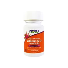 Витамин D Now, Высокоактивный Vitamin D3 10000ME, 120 гел. капс., 120 капсул Витамин D Now, Высокоактивный Vitamin D3 10000ME, 120 гел. капс., 120 капсул