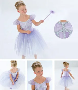 

2018 Promotion New Gymnastics Leotard For Leotard Children Dance Clothes Tutu Skirts And Performing Ethnic Skirt Dress Show