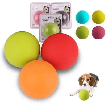 

1 Pc Pet Dog Ball Chew Molar Teeth Clean Bite-resistant Toy Rubber Chew Puppies Chew Solid Elastic Toy Pet
