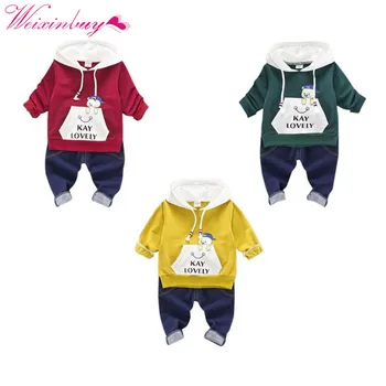 

Boy Clothes Set Cartoon Hooded Sweater Casual Jeans Set for Boys Newborn Baby Clothes Sports Boy Clothes Set Children Fashion